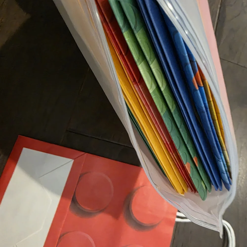 Multi Color Block Design Goody Bags